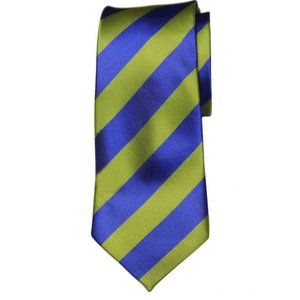 Gascoigne Repp Stripe Tie Blue Green Silk Men's